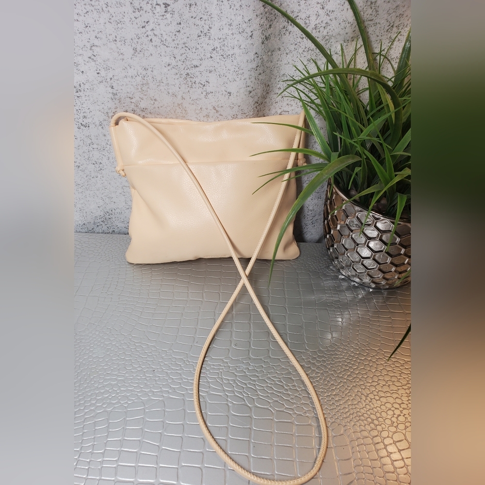 Elizabeth And James Kohl's Sling Bag Faux Leather Slim Crossbody Butter Yellow